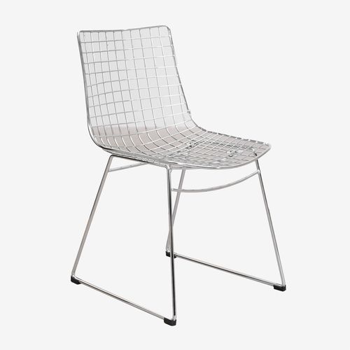 Pack De 2 Chaises De Salle À Manger En Acier Renee Chromé