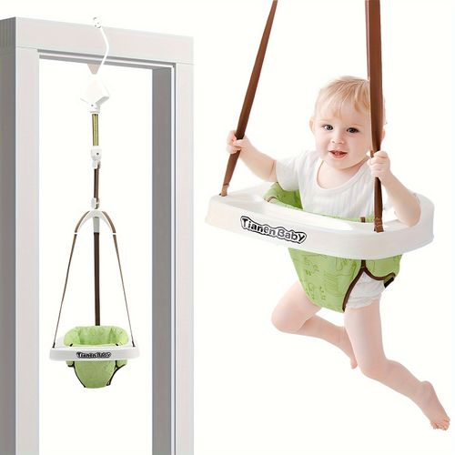 Chaise Sauteuse Enveloppante Bébé (6m-2a) - 4 Fonctions, Tissu Coton, 16kg
