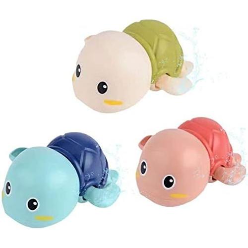 Jouets De Bain Bébé Tortues De Bain Flottantes Pour Tout-Petits Jouets De Douche Pour Bébé Jeu De Piscine Amusant Pour Le Bain Des Enfants Cadeau De Bain Pour Garçons Et Filles Lot De 3