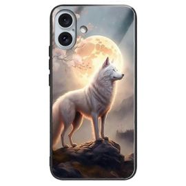 Pour Iphone 16 Plus Tpu Case Temperred Glack Back T¿¿L¿¿Phone Cover Pattern Printing