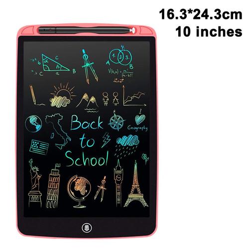 Tablette D'écriture Lcd 10/12 Pouces - Cahier De Dessin Électronique Portable - Cadeaux Pour Enfants - Mémo De Bureau