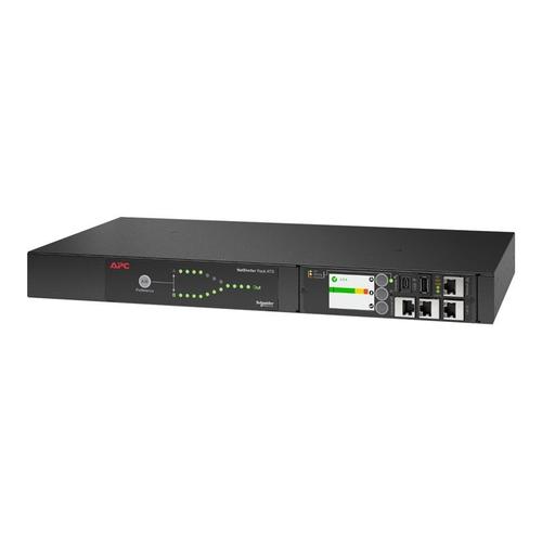 APC NetShelter - Commutateur de transfert automatique (rack-montable) - AC 207-253 V - 2000 VA - monophasé - USB, Ethernet 10/100/1000 - connecteurs de sortie : 12 - 1U - noir