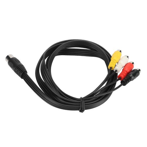 Câble 5 broches mâle Din vers 4 RCA femelle Professionnel DIN 5 broches vers RCA Cordon de conversion pour lecteur CD magnétoscope DVD Phono 4.9ft