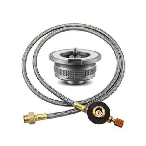 Adaptateur de gaz de cuisinière extérieure Convertisseur de cuisinière fendue Adaptateur de réservoir de gaz pour le camping Cuisson Pique-Camping