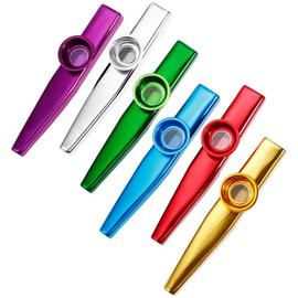 Kazoo métal, 6 pièces Instrument Kazoo Instruments de musique Flûte enfants  avec membrane Kazoo 