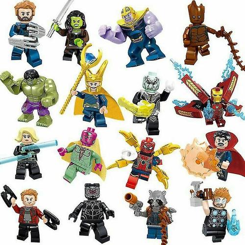 Jouets De Construction Avengers Hulk Superman - Figurines Miniatures - Cadeau Pour Enfants