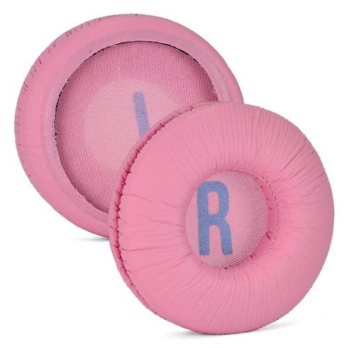 Coussinets d’Oreille pour JBL JR300 JR300BT JR310BT Casque,Cuir Protéiné Plus Doux,Mousse D’Isolation Acoustique(Rose)