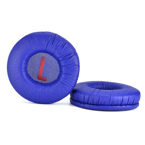 Coussinets d’Oreille pour JBL JR300 JR300BT JR310BT Casque,Cuir Protéiné Plus Doux,Mousse D’Isolation Acoustique(Bleu)
