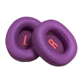 Coussinets d’Oreille pour JBL JR460NC enfants Casque,Cuir Protéiné Plus Doux,Mousse D’Isolation Acoustique(Violet)