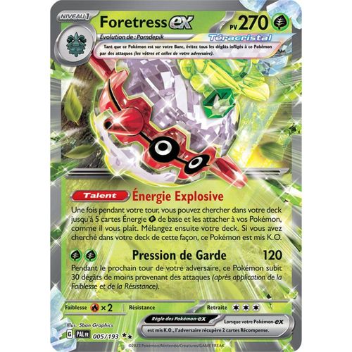 Foretress Ex - Ev2: Évolutions À Paldea - 005/193 - Carte Pokémon En Français