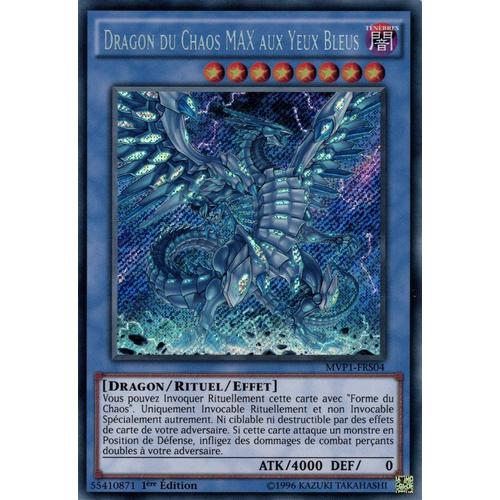 Yu Gi Oh ! Dragon Du Chaos Max Aux Yeux Bleus ( Mvp1-Frs01 ) Secret Rare En Français