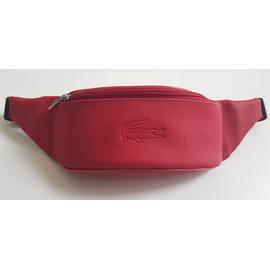 Sac Banane Zippe Rouge Lacoste bagageries maroquinerie Rakuten