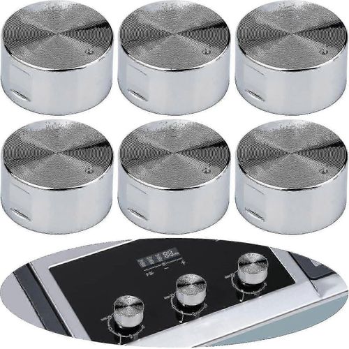 Bouton de cuisinière à gaz en métal de 6 mm Cuisinière universelle Cuisinière Cuisinière Bouton de four 6 pièces - jjS