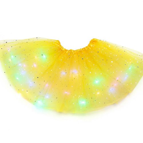 Led Fille Tutu Jupes Fantaisie Robe De Ballet Grenadine Avec Lumières