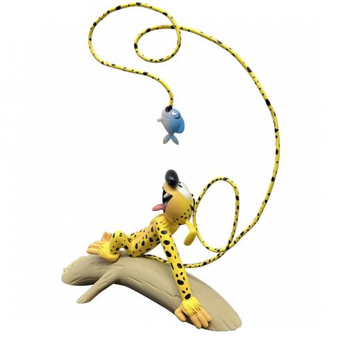 Figurine De Collection Marsupilami Et Le Piranha Plastoy