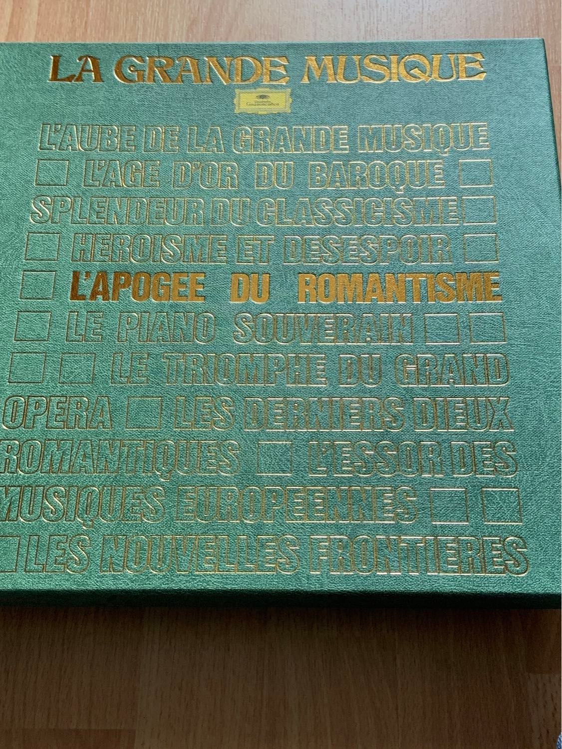 La Grande Musique , L Apogée Du Romantisme , Coffret De 6 Disques Vinyles 33 Tours , Deutsche Grammophon  Et Le Livre D Accompagnement , Les Orchestres Philharmoniques De Berlin, Londres ,Berlin Etc