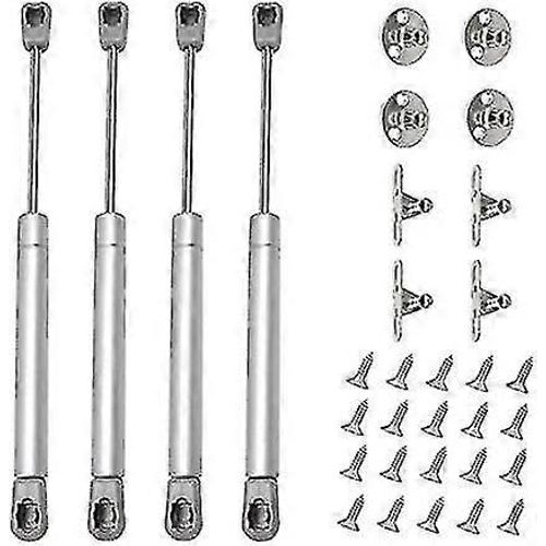4pcs Gas Strut 80n Hydraulic Strut Cabinet Door Shock Absorber Pour Armoires Bibliothèque Meubles (4, 80n)