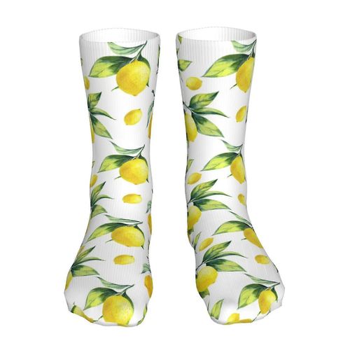 Citron Tranches Chaussettes, Unisexe Mode Athlétique Casual Chaussettes Adulte Bas Chaussettes De Sport Chaussettes De Voyage Chaussettes Pour Femmes Hommes