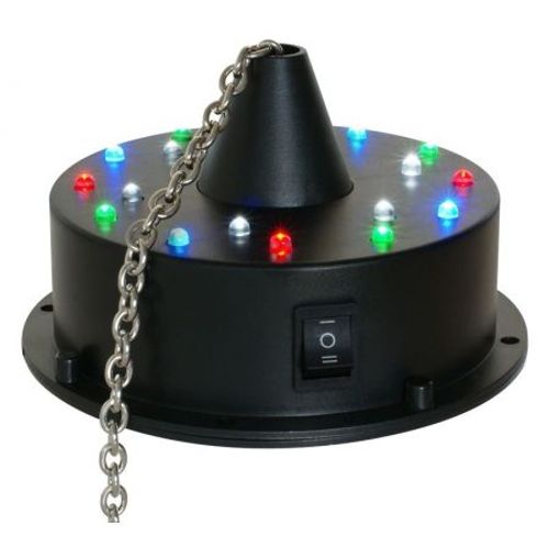 BEAMZ - MBW18LED - Moteur boule à facettes batterie + 18 LED couleur