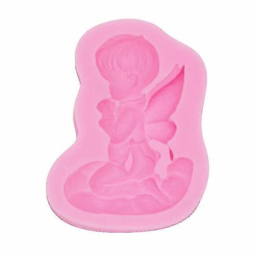 Wishing Angel Boy Fondant Cake Tool Fait À La Main Savon Pudding Moule Liquide Silicone Moule