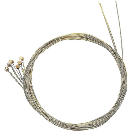 6 Pcs Steel Strings Remplacement Pour Guitare Acoustique New Silver + Cuivres