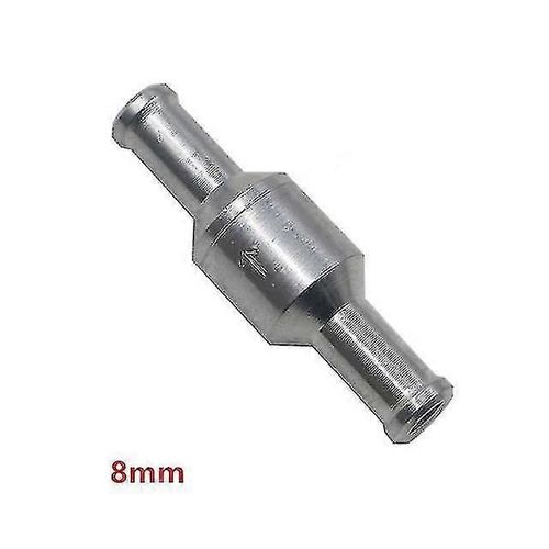 8mm Alliage d¿aluminium à sens unique Carburant anti-retour Clapet anti-retour Essence Diesel pour voiture Tuyau d¿aspiration Pompes à eau Shibaod
