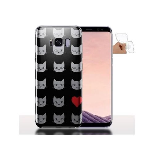 Coque S8 Pour Portable Cats Love En Gel Silicone