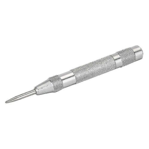 1 Pcs Automatic Center Punch Foret en acier à force réglable, localisateur automatique de poinçon central Presse Outil de marquage dentaire Outil à main pour le métal ou le bois, sil