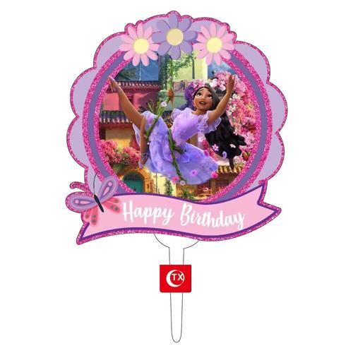 Decoration de gateau Disney Encanto pour anniversaire d'enfants,  fournitures de fete a theme pour bebe, cadeau pour premier anniversaire