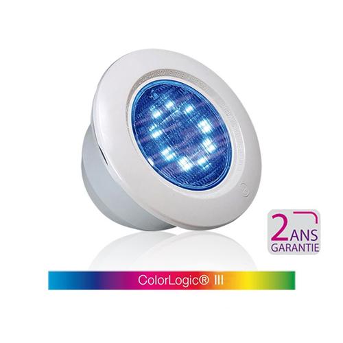 Projecteur led colorlogic® iii led couleur pour piscine liner - collerette gris anthracite