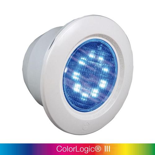 Projecteur led colorlogic® iii led couleur pour piscine liner - collerette gris pale