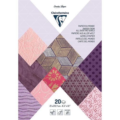 Clairefontaine Papiers Artisanaux (Din A4), Papier Photo, Violet