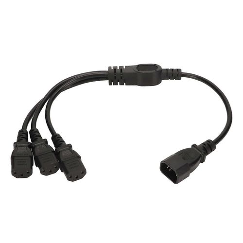 Câble d¿alimentation IEC 320 C14 vers 3 X C13 Câble adaptateur d¿alimentation universel 1 à 3 IEC 320 C14 mâle vers 3 x C13 femelle répartiteur en Y
