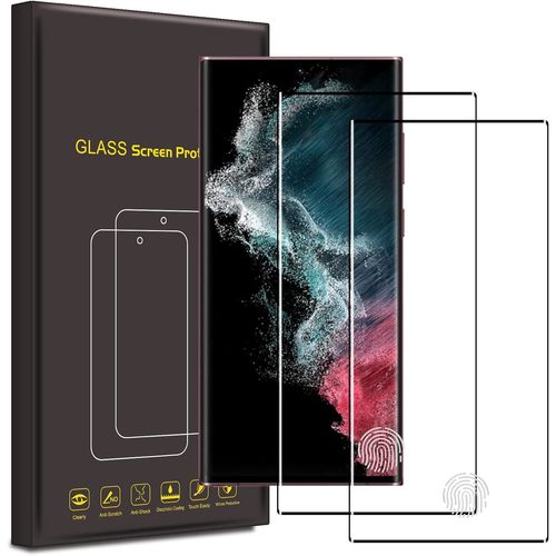 Verre Trempé Pour Samsung Galaxy S22 Ultra (6,8") [Pack 2] Film Vitre Protection Ecran Little Boutik®