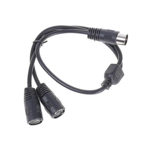 1x 50cm 5 broches midi din y adaptateur de câble 1 fiche mâle vers 2 prises femelles hfmqv-qh