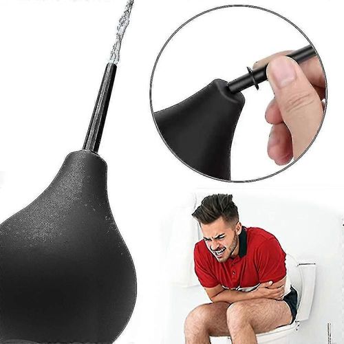 Kit De Poire De Lavement Noire De 220 Ml Pour Le Nettoyage Du Côlon - Douche Anale Unisexe Avec Buse-Qh