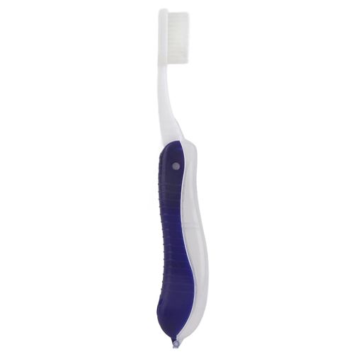 Bleu foncé Portable Compact Fold Pliable Brosse à dents pliante Voyage Camping Randonnée en plein air Facile