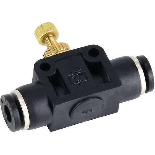 Régulateur de débit d¿air en cuivre + plastique Régulateur d¿air en forme de T pour tuyau (8mm)