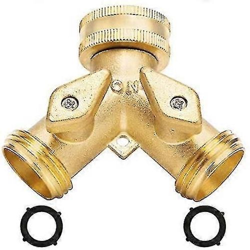3/4 « Tap Y Splitter Brass Manifold Garden Tap Y Valve 2 Way Brass Tap