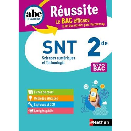 Snt 2de - Abc Réussite - Programme De Seconde 2025-2026 - Cours, Méthode, Exercices - Epub