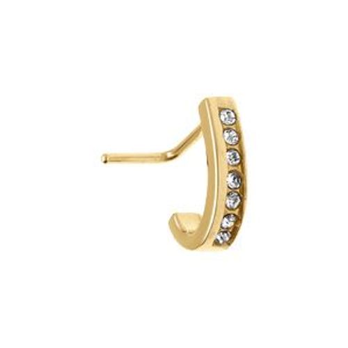 Piercing Acier Doré Nez Oxydes Blancs