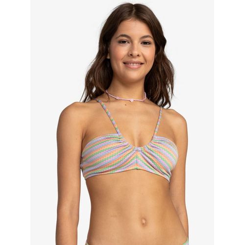 Wavy Stripe - Haut De Bikini Bralette Pour Femme - Orange -
