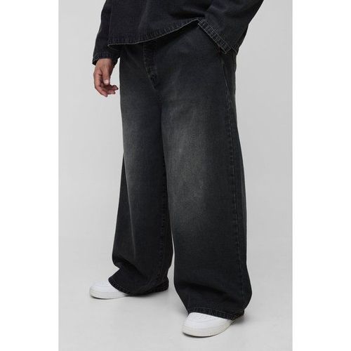 Grande Taille - Jean Baggy Plissé Homme - Bleu - 44, Bleu