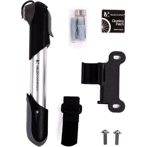 Mini Pompe À Vélo En Alliage Pour Presta (Sv) Schrader (Av) (Dv) - Support De Pompe À Vélo, Accessoire Velo Valve Adaptateurs Connecteurs, Ballon De Aiguille, Embout De Gonflage.[V744]