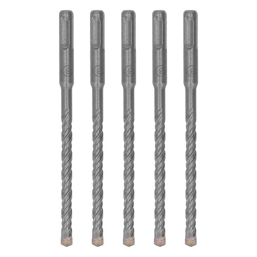 5 pcs marteau rotatif foret 160mm longueur 2 flûte auto-centrage carbure pointe forets forets pour brique pierre béton 8mm