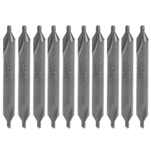 10Pcs Centre Foret HSS AType pour Die Acier Inoxydable AllGround Spirale Positionnement 1.5mm