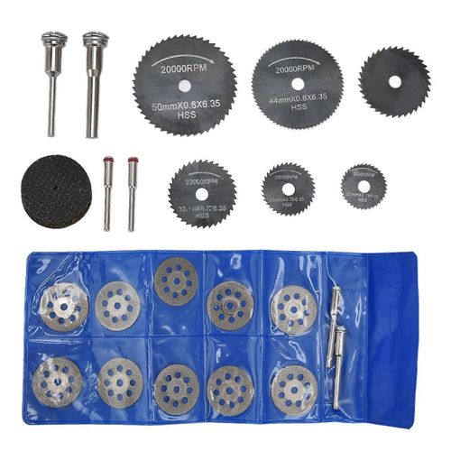 Wenyi 32Pcs Roue De Coupe Set HSS Lames De Scie Circulaire Résine Disques De Coupe Diamant Cutter Roues