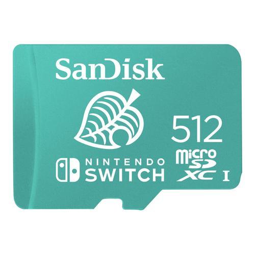 SanDisk Nintendo Switch - Carte mémoire flash - 512 Go - UHS-I U3 / Class10 - microSDXC UHS-I