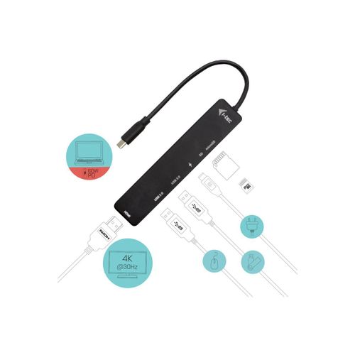 i-Tec Travel Easy Dock - Station d'accueil - USB-C / Thunderbolt 3 - HDMI