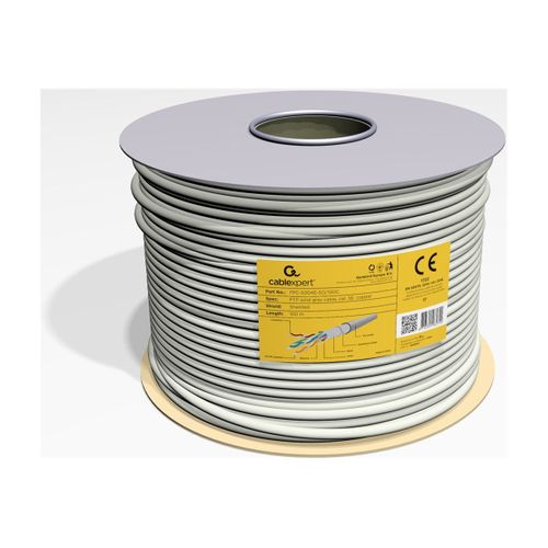 Gembird - Câble en vrac - 100 m - FTP - CAT 5e - solide - gris